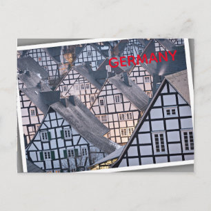 Halftijdwoningen in Freudenberg, Duitsland Briefkaart