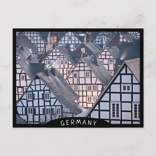 Halftijdwoningen in Freudenberg, Duitsland Briefkaart (Voorkant)