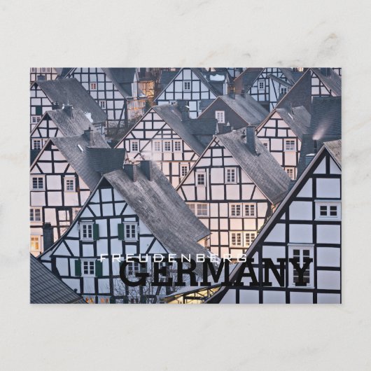 Halftijdwoningen in Freudenberg, Duitsland Briefkaart (Voorkant)