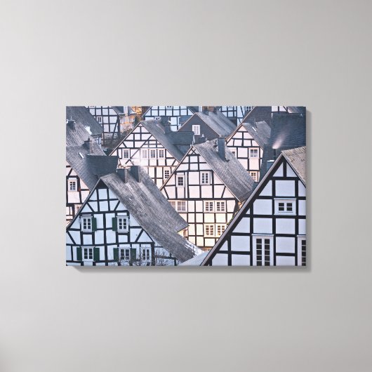 Halftijdwoningen in Freudenberg, Duitsland Canvas Afdruk (Voorkant)