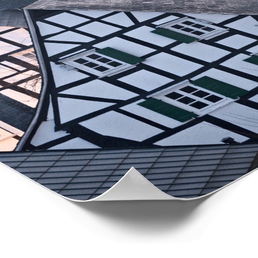 Halftijdwoningen in Freudenberg, Duitsland Poster (Hoek)