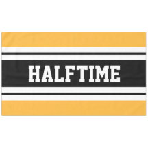 HALFTIME Sportief Helder Geel Zwart Wit Strepen