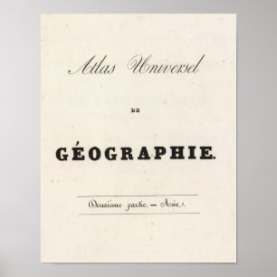 Halftitel Atlas universa Asia Poster