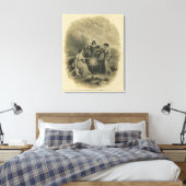 Halftitel Colton's atlas van de wereld Canvas Afdruk (Insitu (Slaapkamer))