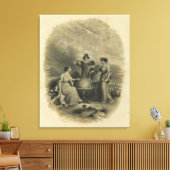 Halftitel Colton's atlas van de wereld Canvas Afdruk (Insitu (Woonkamer))