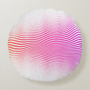 Halftone abstracte achtergrond. het mengen lijnen rond kussen