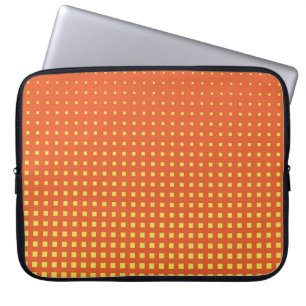 Halftone achtergrond. Comische stijl. Abstracte ge Laptop Sleeve
