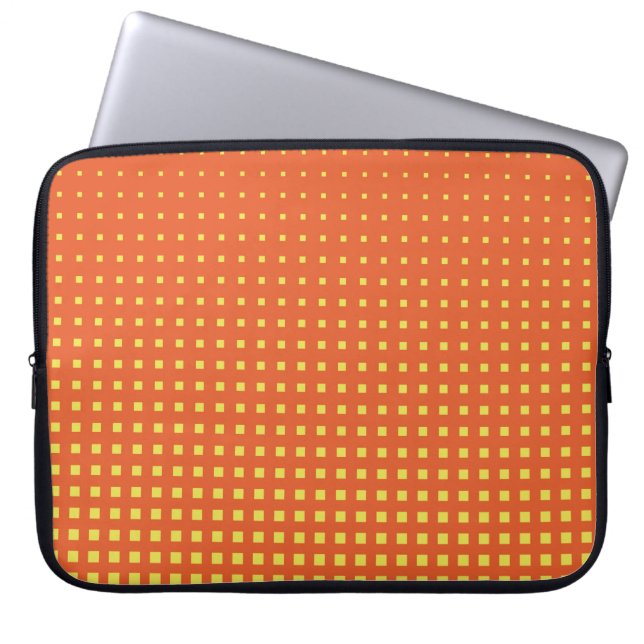 Halftone achtergrond. Comische stijl. Abstracte ge Laptop Sleeve (Voorkant)
