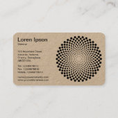 Halftone Circle 02 - (Kraft) Visitekaartje (Achterkant)