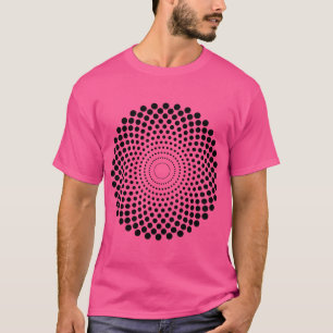 Halftone Circle 02 - zwart T-shirt