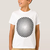 Halftone Circle 02 - zwart T-shirt (Voorkant)