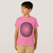 Halftone Circle 02 - zwart T-shirt (Voorkant volledig)
