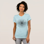 Halftone Circle 03 - zwart T-shirt (Voorkant volledig)