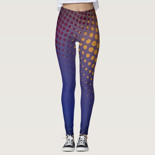 Halftone Comic Book-Leggings in Wonder-stijl Halft Leggings (Voorkant)