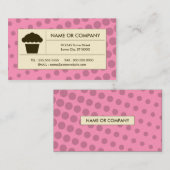 halftone cupcake visitekaartje (Voorkant / Achterkant)
