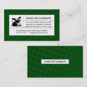 halftone drums visitekaartje (Voorkant / Achterkant)