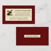 halftone drums visitekaartje (Voorkant / Achterkant)