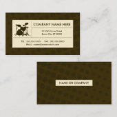 halftone drums visitekaartje (Voorkant / Achterkant)