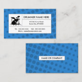 halftone drums visitekaartje (Voorkant / Achterkant)