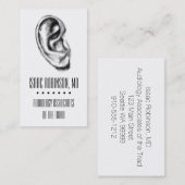 Halftone Ear Audiologist Visitekaartje (Voorkant / Achterkant)