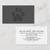 Halftone Hond Poot Visitekaartje (Voorkant / Achterkant)