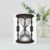 Halftone Hourglass Sand Timer Briefkaart (Staand voorkant)