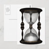 Halftone Hourglass Sand Timer Briefkaart (Voorkant / Achterkant)