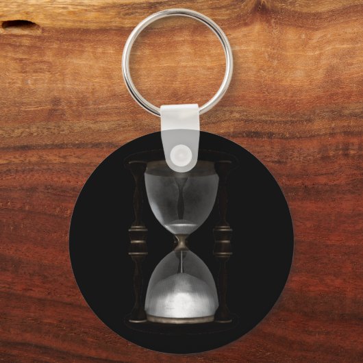 Halftone Hourglass Sand Timer Sleutelhanger (Voorkant)