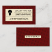 halftone ijs visitekaartje (Voorkant / Achterkant)