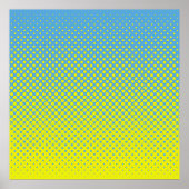 Halftone illustratie pop, kunst, patroon, strip, g poster (Voorkant)