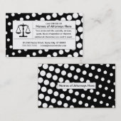 halftone Justice scale Visitekaartje (Voorkant / Achterkant)