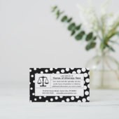 halftone Justice scale Visitekaartje (Staand voorkant)