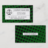 halftone Justice scale Visitekaartje (Voorkant / Achterkant)