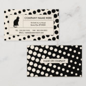 halftone kat visitekaartje (Voorkant / Achterkant)