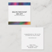 Halftone kleuren | Korting op Kaarten Vierkante Visitekaartje (Voorkant / Achterkant)