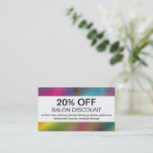 Halftone kleuren (kortingskaart) kortingskaartje (Staand voorkant)