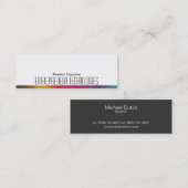 Halftone kleuren mini visitekaartje (Voorkant / Achterkant)