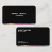 Halftone kleuren visitekaartje (Voorkant / Achterkant)