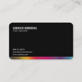 Halftone kleuren visitekaartje (Achterkant)