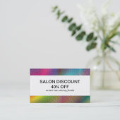 Halftone kleuren visitekaartje (Staand voorkant)