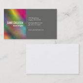 Halftone kleuren visitekaartje (Voorkant / Achterkant)