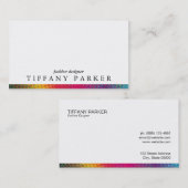 Halftone kleuren visitekaartje (Voorkant / Achterkant)