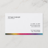 Halftone kleuren visitekaartje (Achterkant)