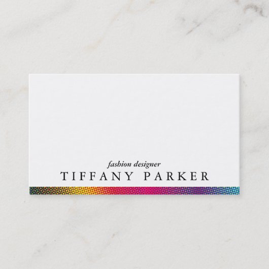 Halftone kleuren visitekaartje (Voorkant)