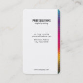 Halftone kleuren visitekaartje (Voorkant)