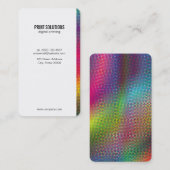 Halftone kleuren visitekaartje (Voorkant / Achterkant)