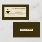 halftone koffie visitekaartje (Voorkant / Achterkant)