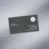 Halftone Logo Information Company Business Magnet Magnetisch Visitekaartje (Voorbeeld)