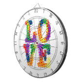 Halftone Love Dartbord (Voorkant Rechts)