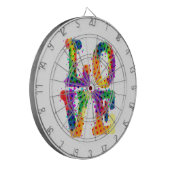 Halftone Love Dartbord (Voorkant Links)